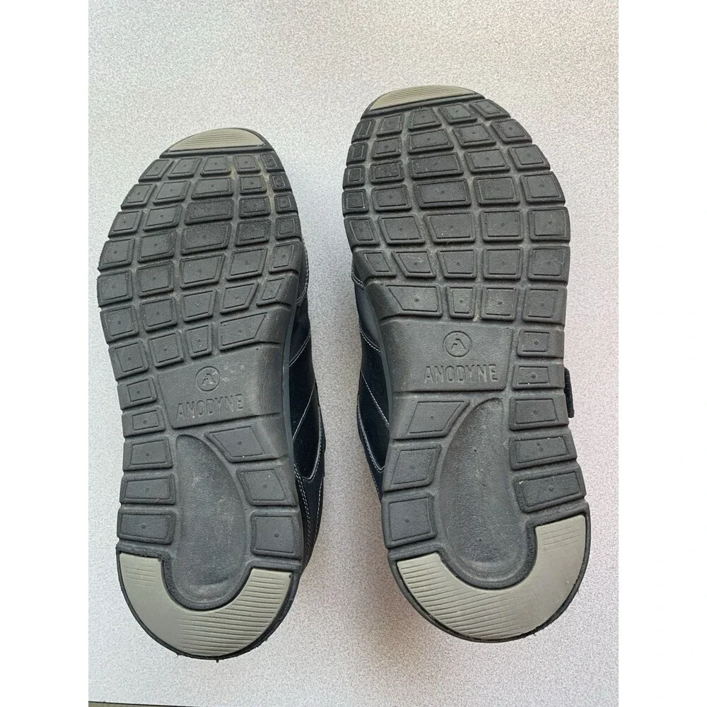Anodyne Mens Casual Sneakers No 38 Black Size 12 XW Sport Walker Shoes - Picture 10 of 12